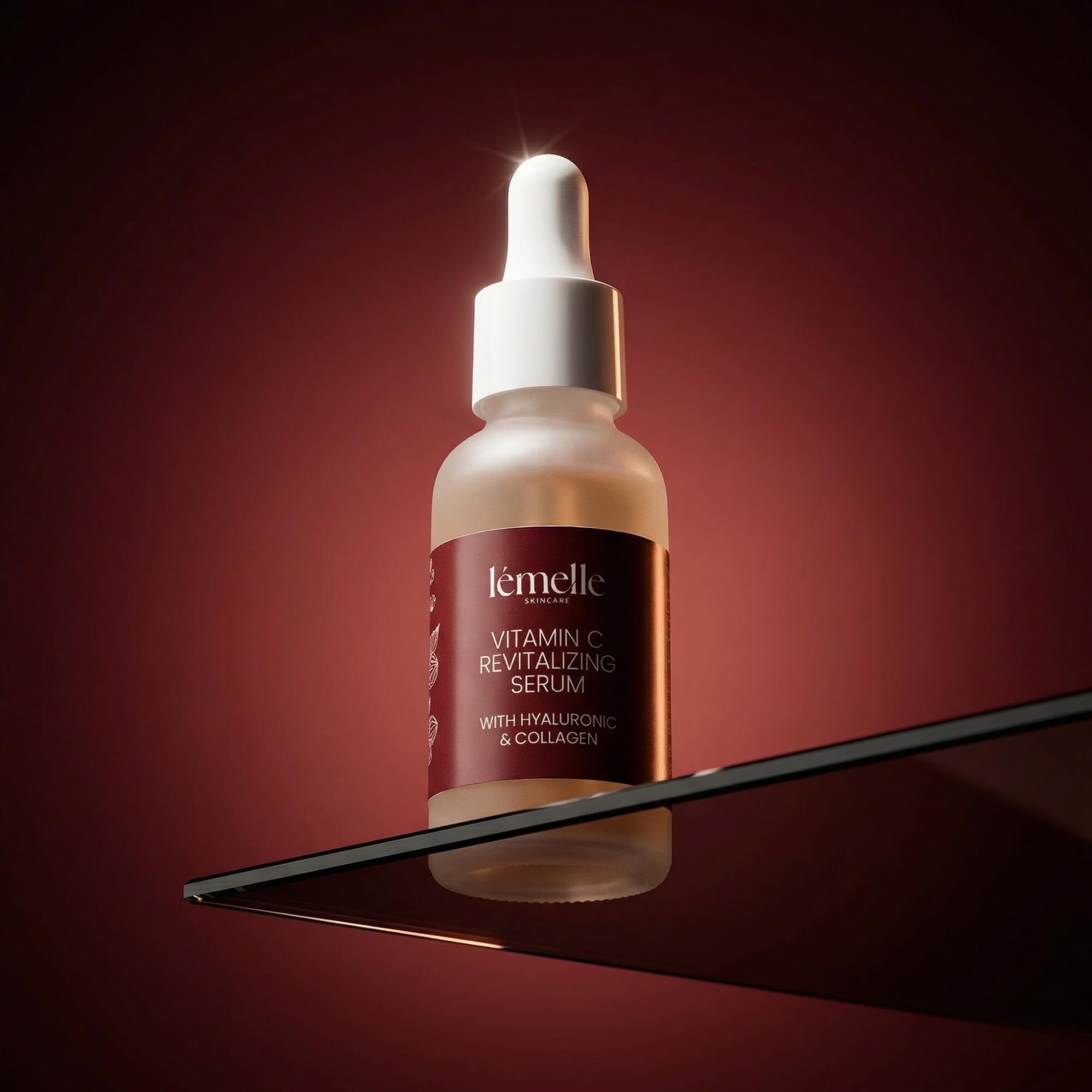 Vitamin C Serum mit Hyaluronsäure & Kollagen