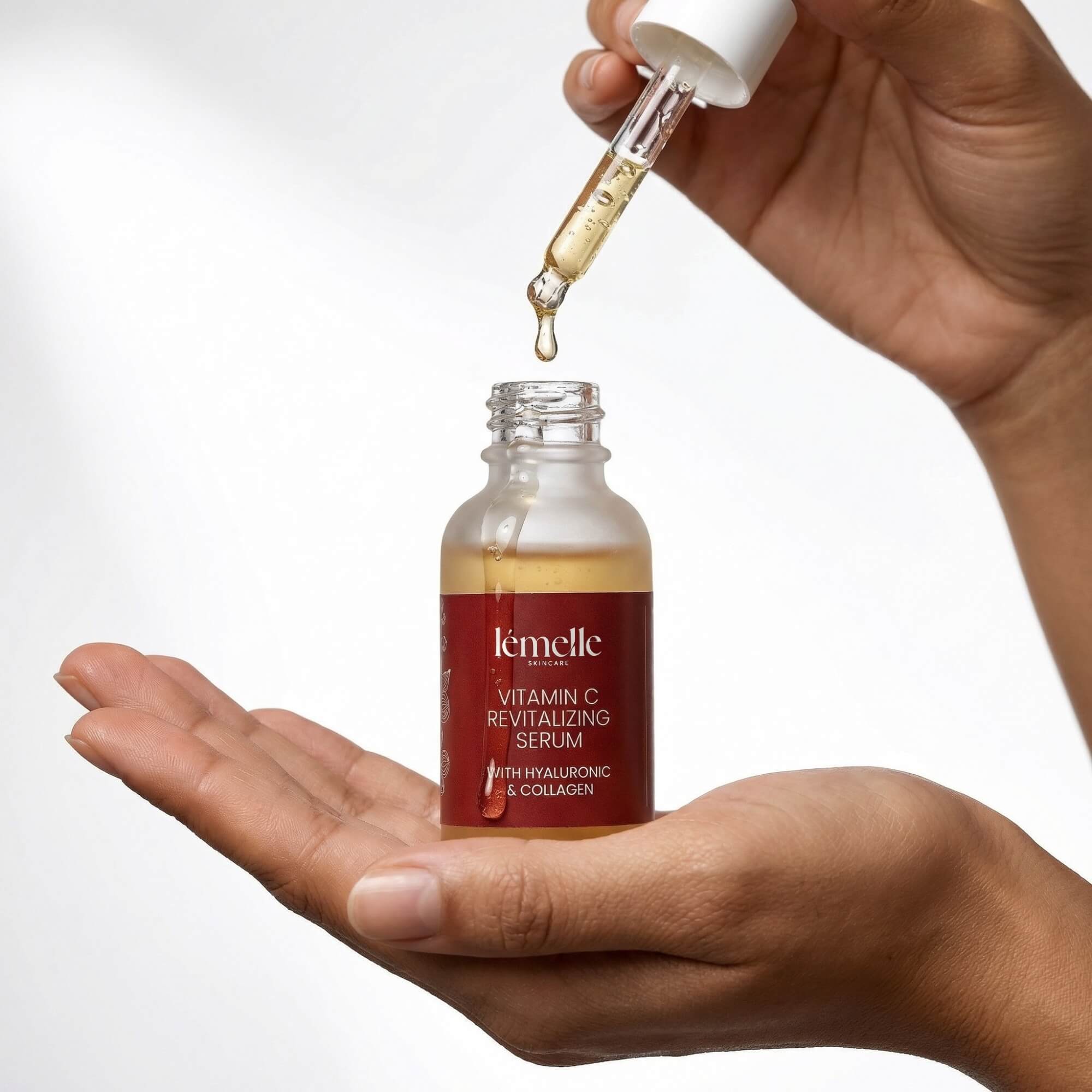 Vitamin C Serum mit Hyaluronsäure & Kollagen